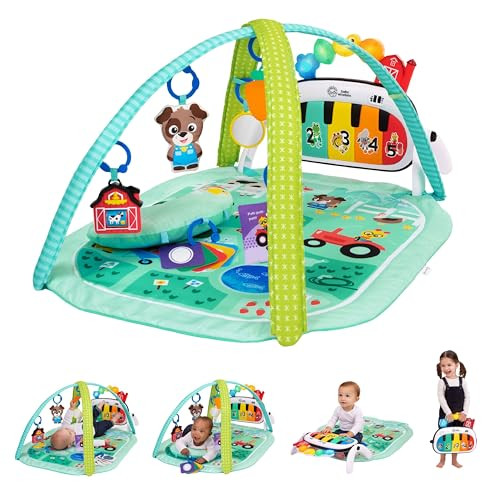 Baby Einstein Farm Explorers 4-in-1 Kickin’ Tunes Musical Meadow Music & Language Discovery Gym, Ages 0 Months and Up | Amazon (US)
