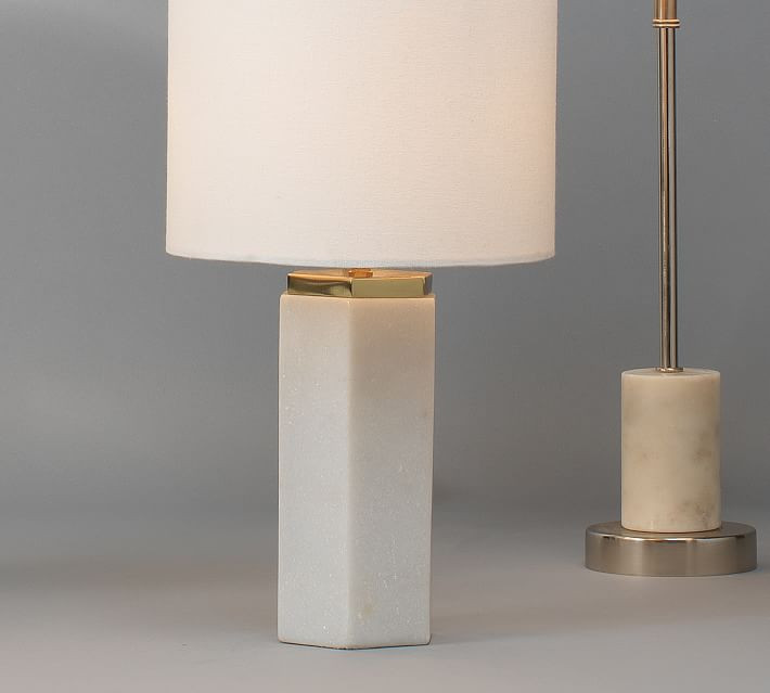 Ketch Marble Hexagon Table Lamp | Pottery Barn (US)