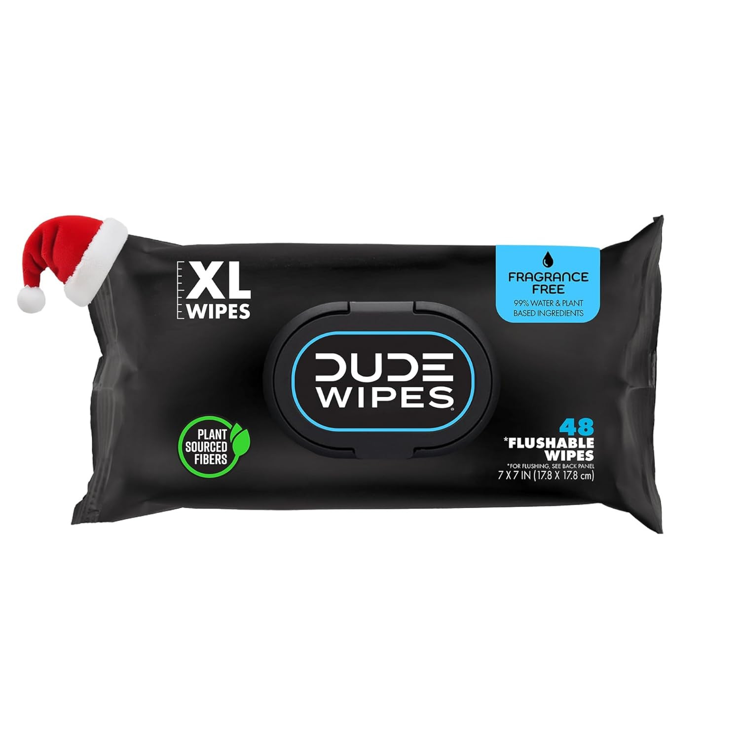 DUDE Wipes - Flushable Wipes Stocking Stuffers - 1 Pack, 48 Count - Unscented - Vitamin-E & Aloe ... | Amazon (US)