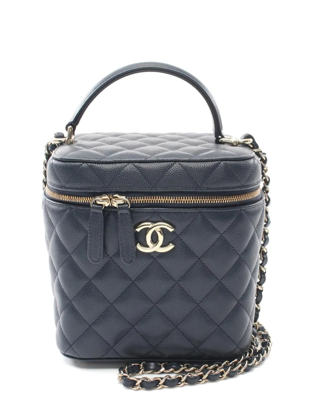 CHANEL Pre-Owned 2021 Vanity Shoulder Bag  | Blue | FARFETCH | Farfetch Global