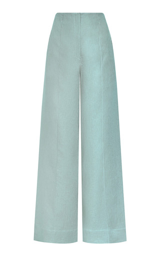 La Promesa Linen Wide-Leg Pants | Moda Operandi (Global)