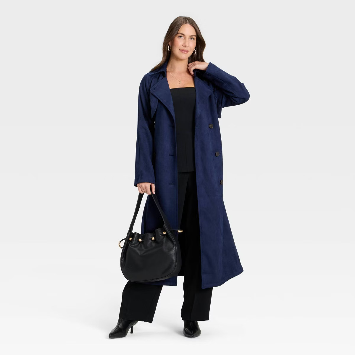 Women's Faux Suede Trench - A New Day™ | Target
