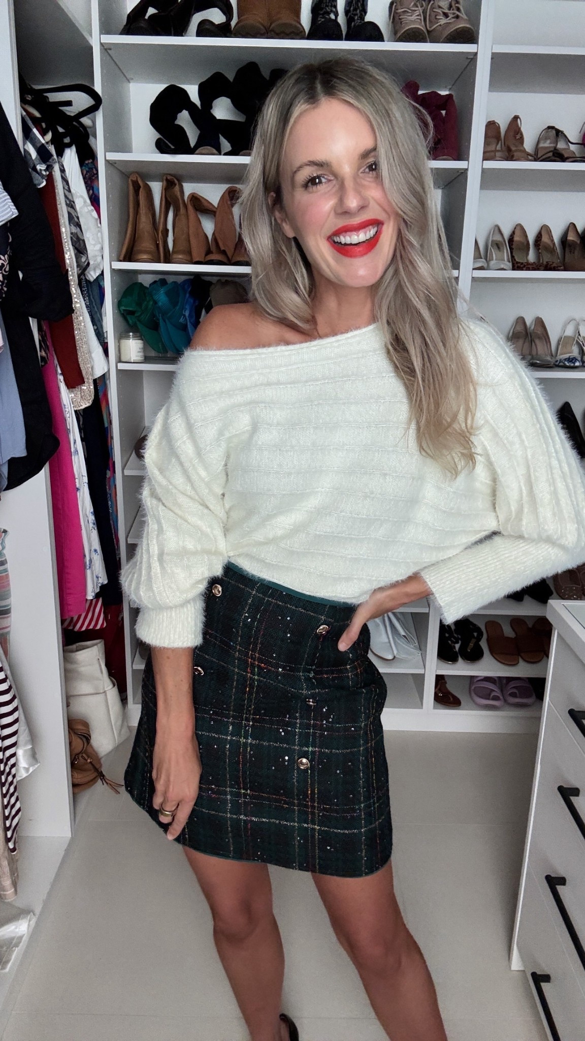 LoveAli15 will get you 15% off this cute holiday look! I love the off the shoulder vibe paired with this sparkly skirt!

#LTKHoliday #LTKSeasonal #LTKStyleTip