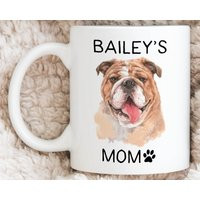 English Bulldog Mug, Gifts, Dog Mom British Coffee Personalized Cup | Etsy (US)