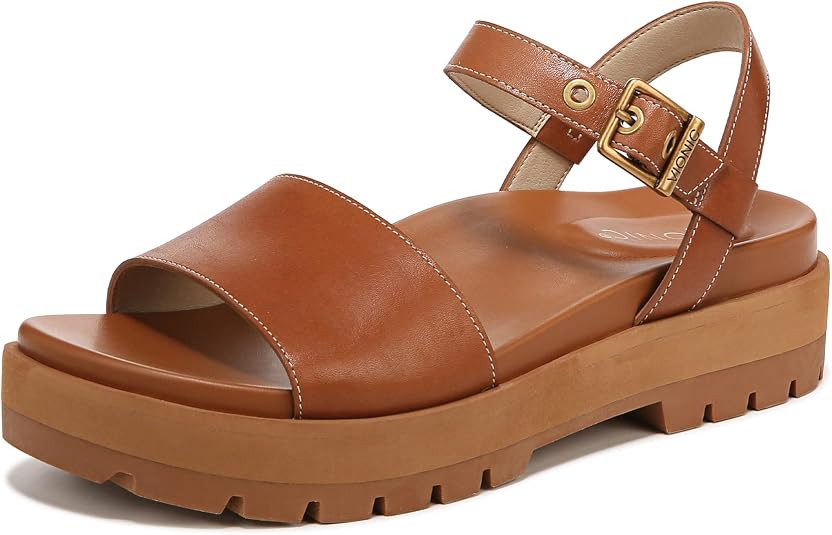 Vionic Women's Onyx Jamie Toe Adusjtable Strap Sandal - Ladies Lug-Sole Platform Sandals with Con... | Amazon (US)