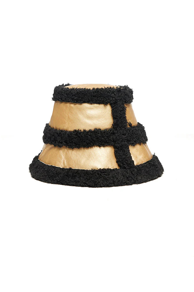 Sedgwick Bucket Hat Black/Gold | Jocelyn