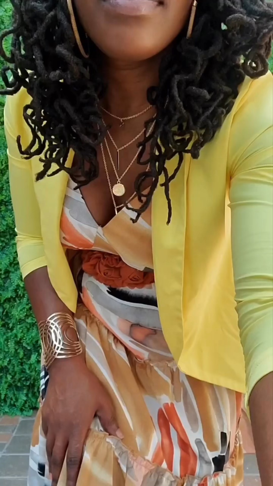 For me, going to work was always an opportunity to get dressed up. I love bright colors because they contribute to a great mood. If I’m feeling good, then my day is great! 

What is your favorite piece here?