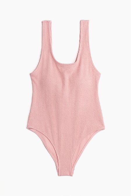 Pink ribbed one piece swimsuit 

#LTKfindsunder100 #LTKstyletip #LTKSeasonal
