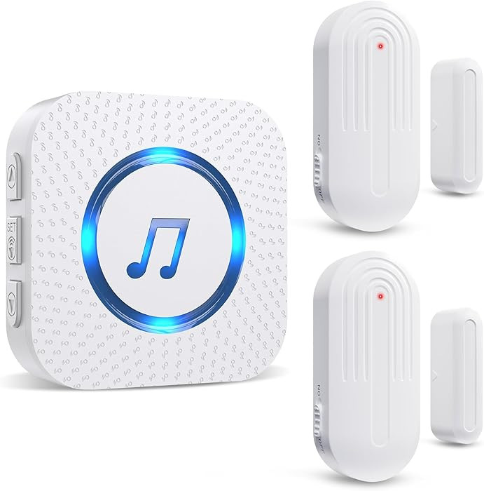 Door Chime,SanJie Wireless Door Sensor Chime When Door Opens,Door Entry Alarm Chime for Business/... | Amazon (US)