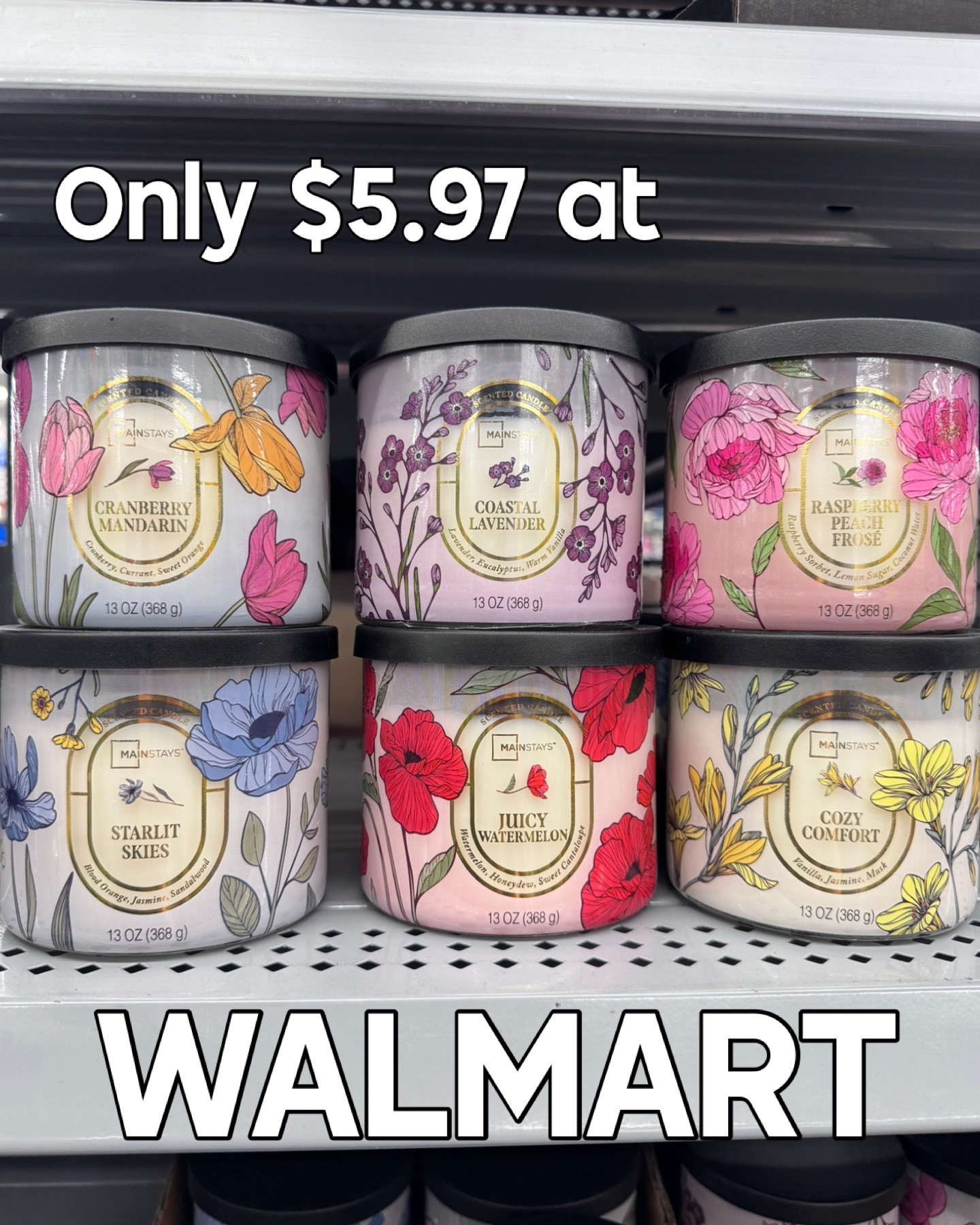Walmart Mainstays 3 wick candles

#LTKHome