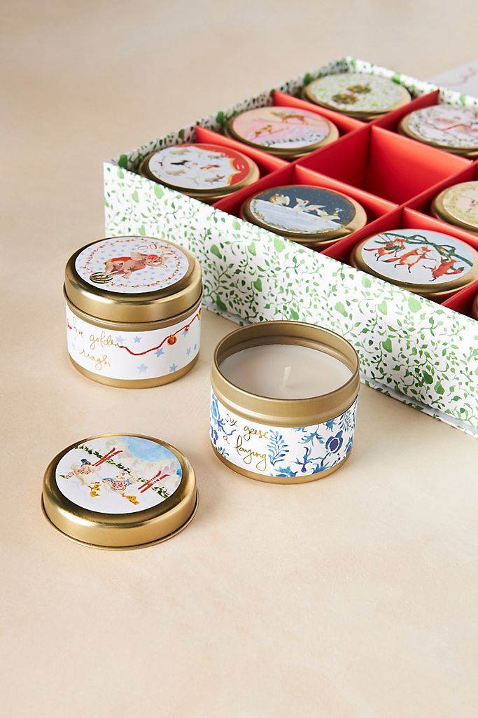 Inslee Fariss Twelve Days of Christmas Menagerie Candle Gift Set | Anthropologie (US)