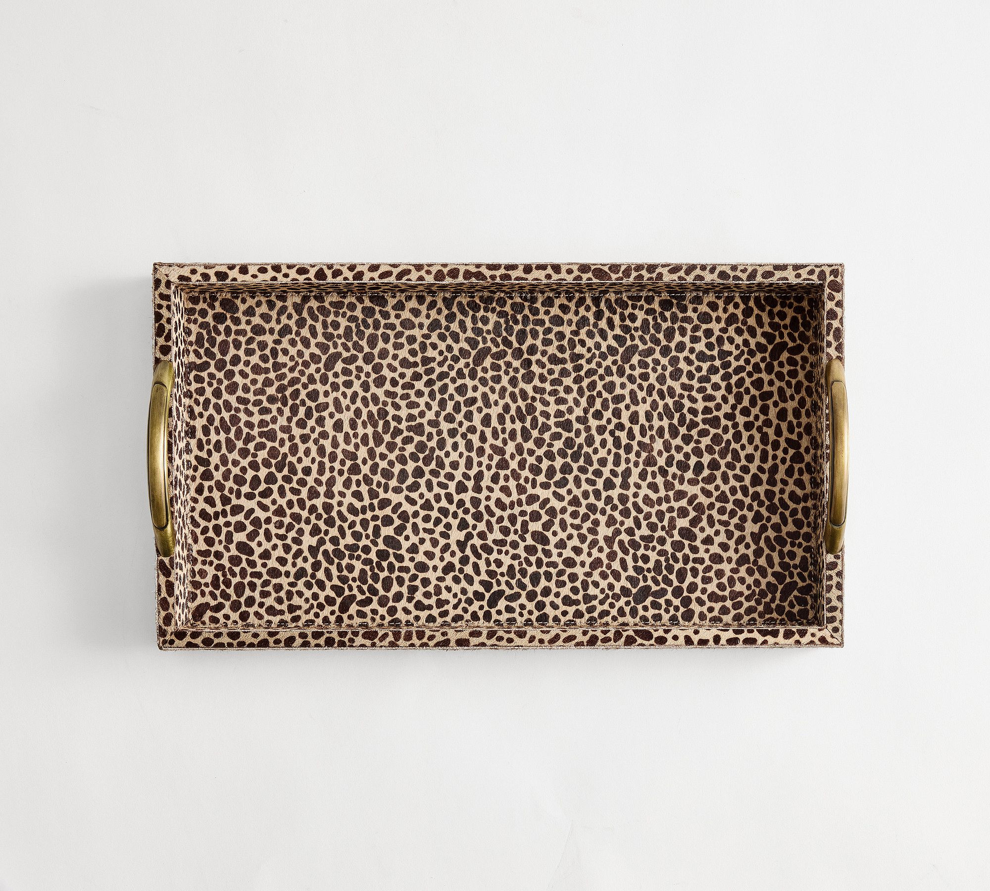 Cheetah Print Oak Wood Tray | Pottery Barn (US)