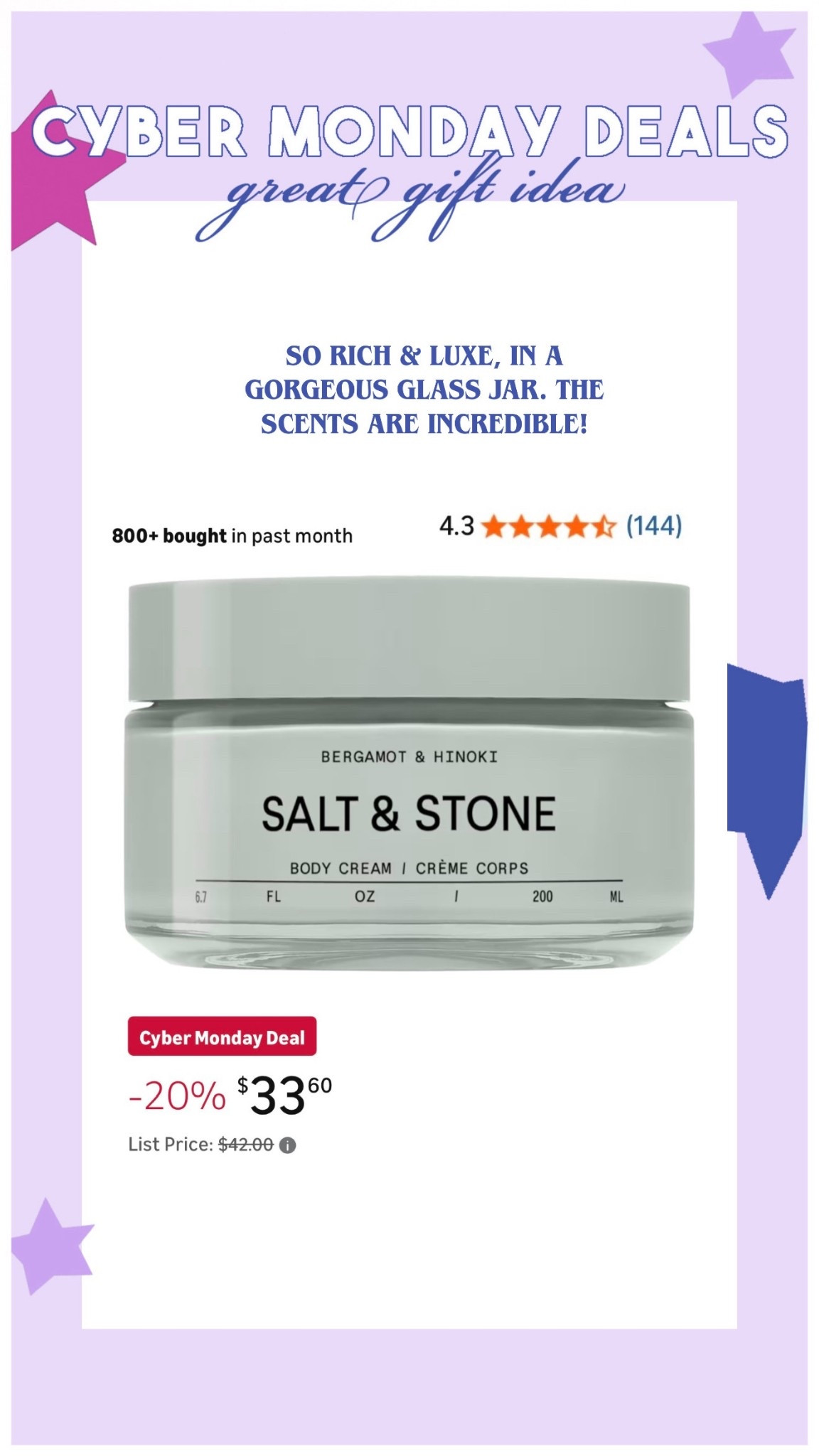 We can’t get enough of this brand! The products are so looks, smell, amazing, and make the best gifts!

#LTKCyberWeek #LTKSaleAlert #LTKGiftGuide