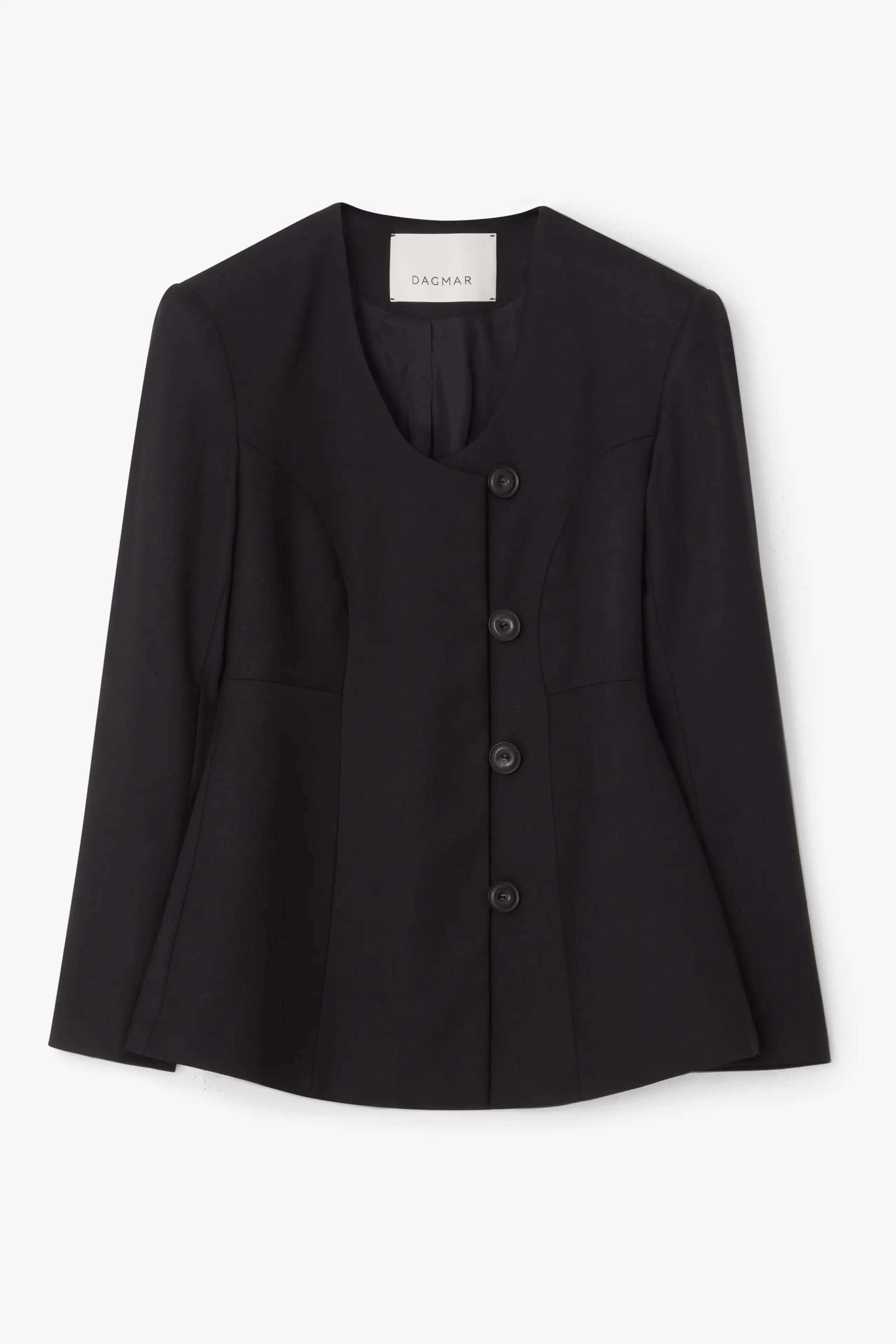 Collarless blazer | House of Dagmar
