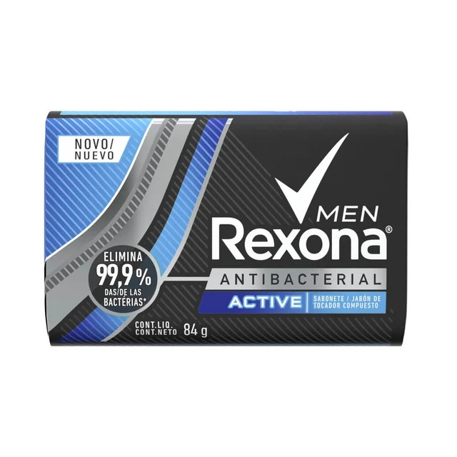 Sabonete em Barra Rexona Men Antibacterial Active | Drogasil (BR)