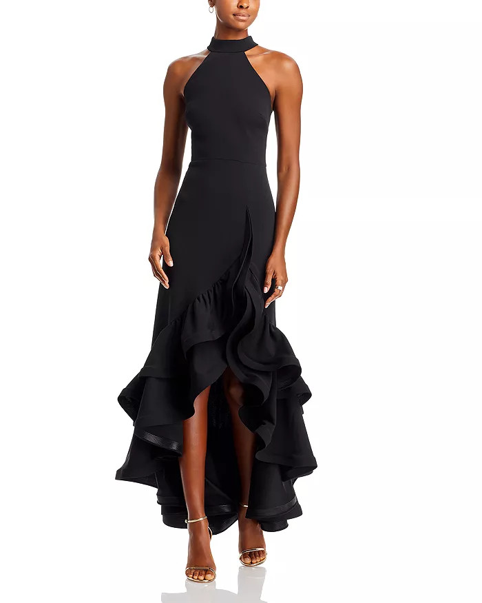 Racerback Ruffle Hem Gown - 100% Exclusive | Bloomingdale's (US)