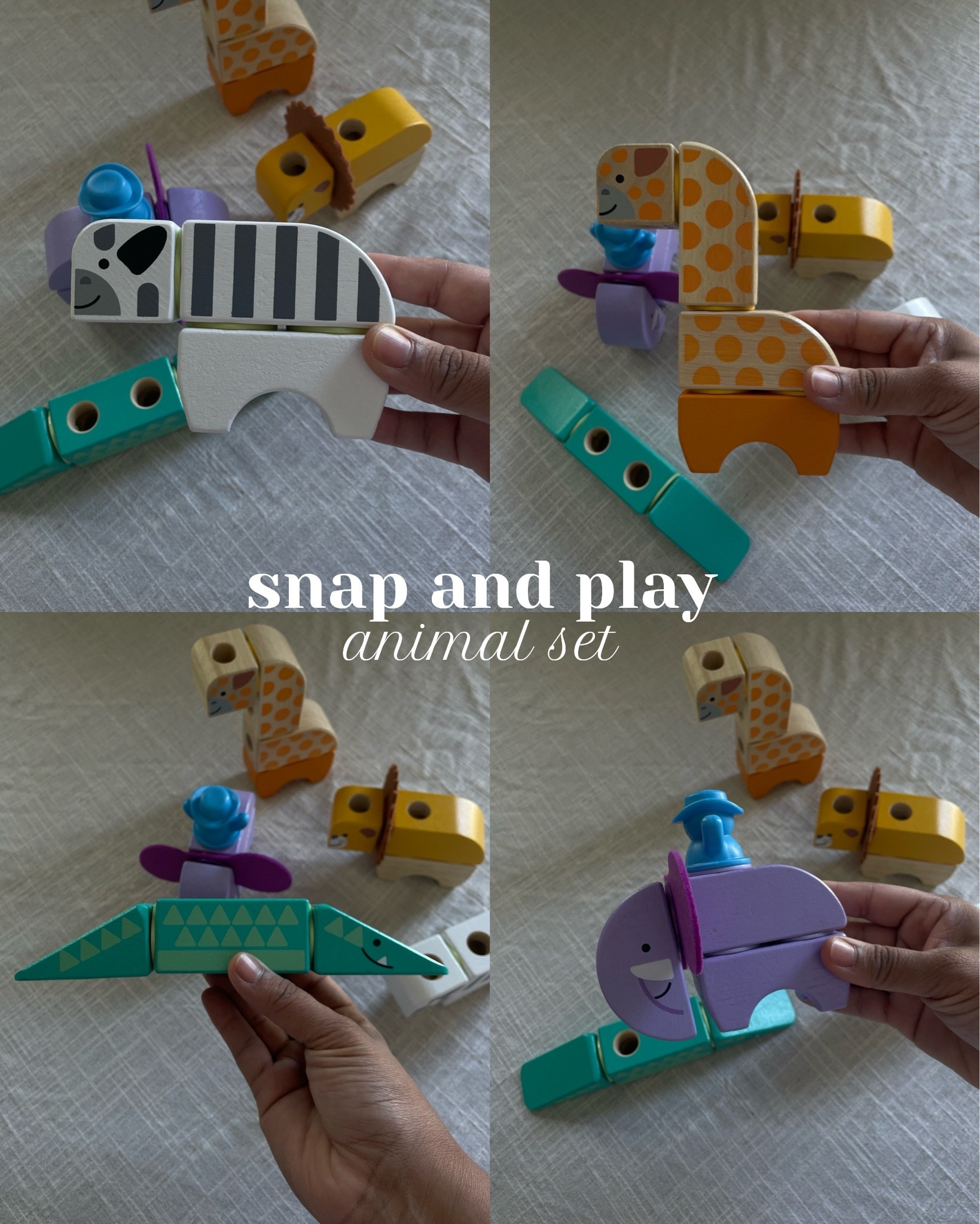 this weekend my daughter received this cool snap and play animal set from melissa & doug for her birthday . this is perfect for your kiddos 🤍

#LTKKids #LTKmomlife #LTKSaleAlert