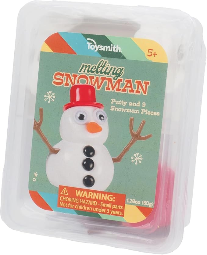Toysmith Melting Snowman – Reusable Putty Slime Kit with Snowman Accessories – Build, Melt & ... | Amazon (US)