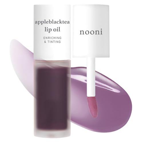 NOONI Korean Lip Oil - Appleblacktea | Long-Lasting, Moisturizing, Plumping, Revitalizing for Dry Lips, Waterproof, No Peel Off, Hydrating, Nourishing Crystal Clear, 0.12 FL Oz | Amazon (US)