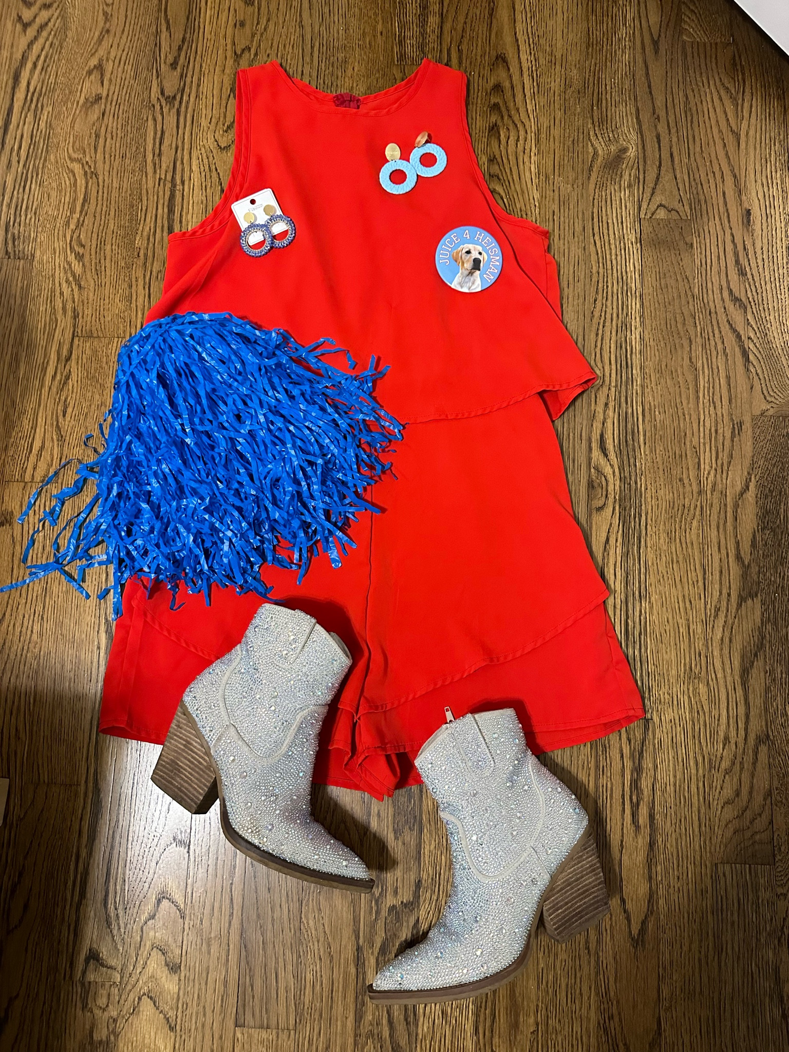 Are you ready?? Hit Ole Miss Gameday in style with the cute red romper! #olemiss #gamedayfashion #gameday 
