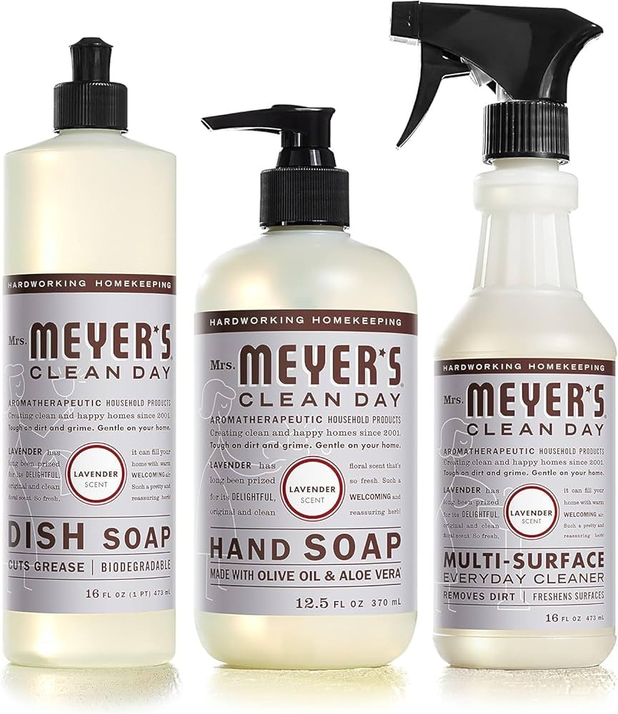 Mrs. MEYER'S CLEAN DAY Kitchen Basics Set, Includes: Multi-Surface Cleaner, Hand Soap, Dish Soap,... | Amazon (US)