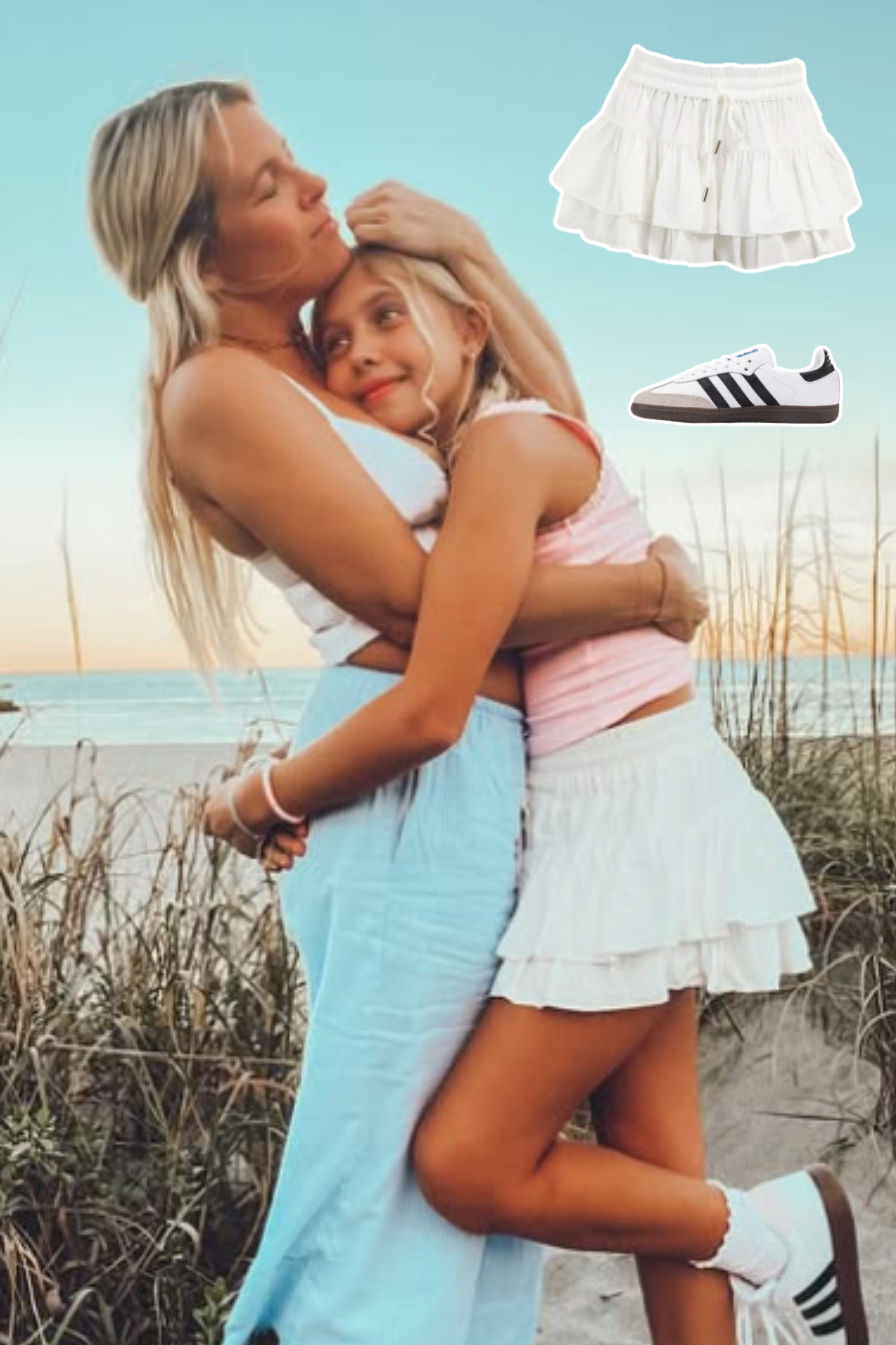 Twinning with my girl in these cute skirt basics and Adidas Sambas! 🖤 Love that we can match in style and feel comfy all day long. Tap to shop! #Twinning #MomAndMe #AdidasSambas #MatchyMatchy #LTKkids 

 #LTKStyleTip #LTKKids #LTKFamily