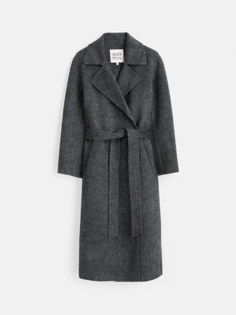 Georgia Wrap Coat In Wool Alpaca | Alex Mill