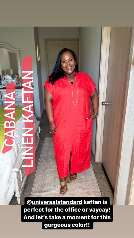 How gorgeous is this linen kaftan from Universal Standard? Use code: INFS-AMBNICOLE to save 15% off your purchase! I’m wearing the size (S). 

Memorial Day / Summer / Weekend Outfit / Size Inclusive 

#LTKMidsize #LTKStyleTip #LTKPlusSize