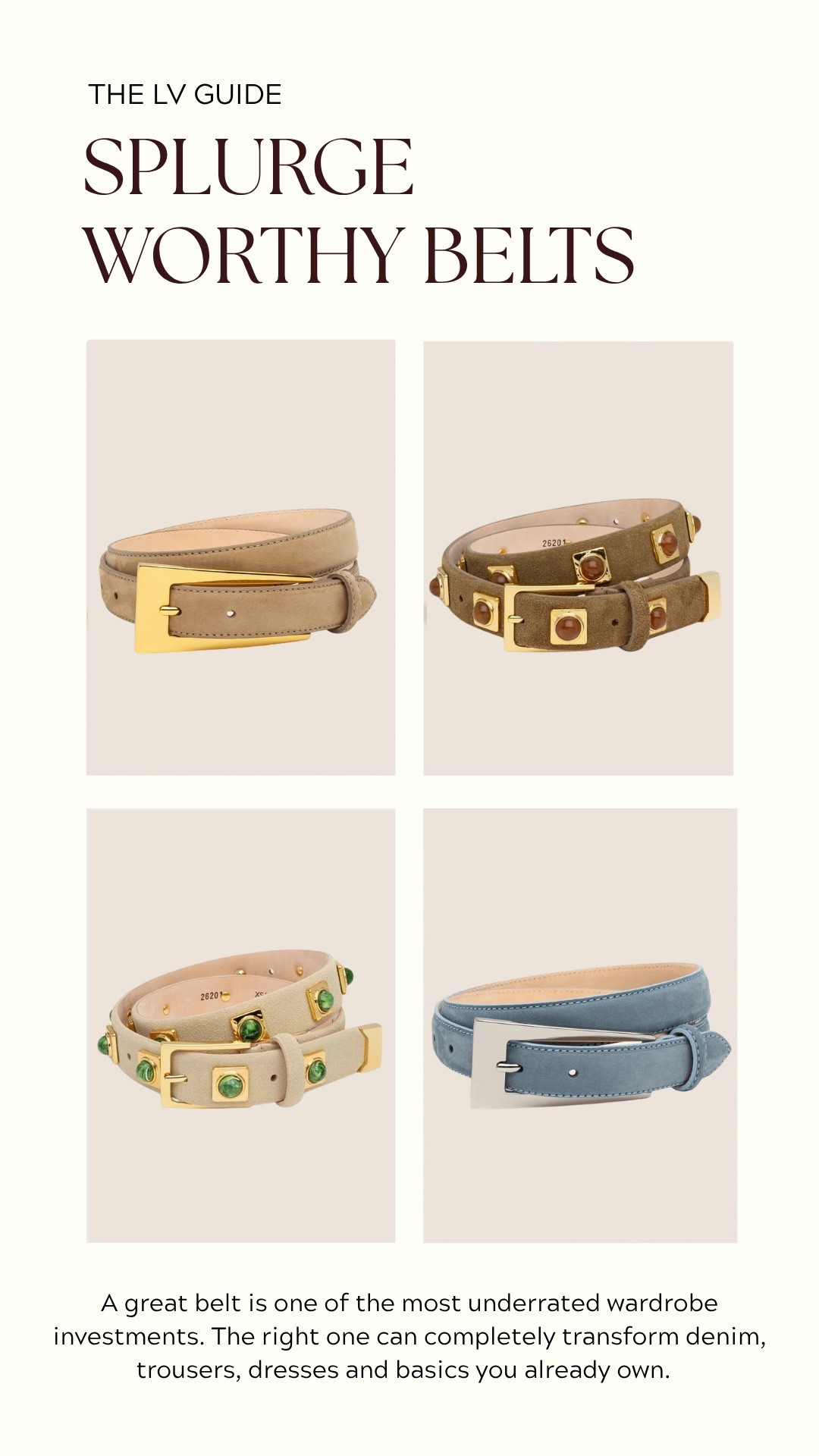These Aurium Collective belts are definitely splurge-worthy, but also the kind of accessories that instantly elevate simple outfits and make your wardrobe feel more polished as a whole! I love investing in pieces like this because they completely transform denim, trousers, dresses and basics you already own.

They’re currently 25% off right now which almost never happens!!

#LTKSaleAlert #LTKgrwm #LTKootd