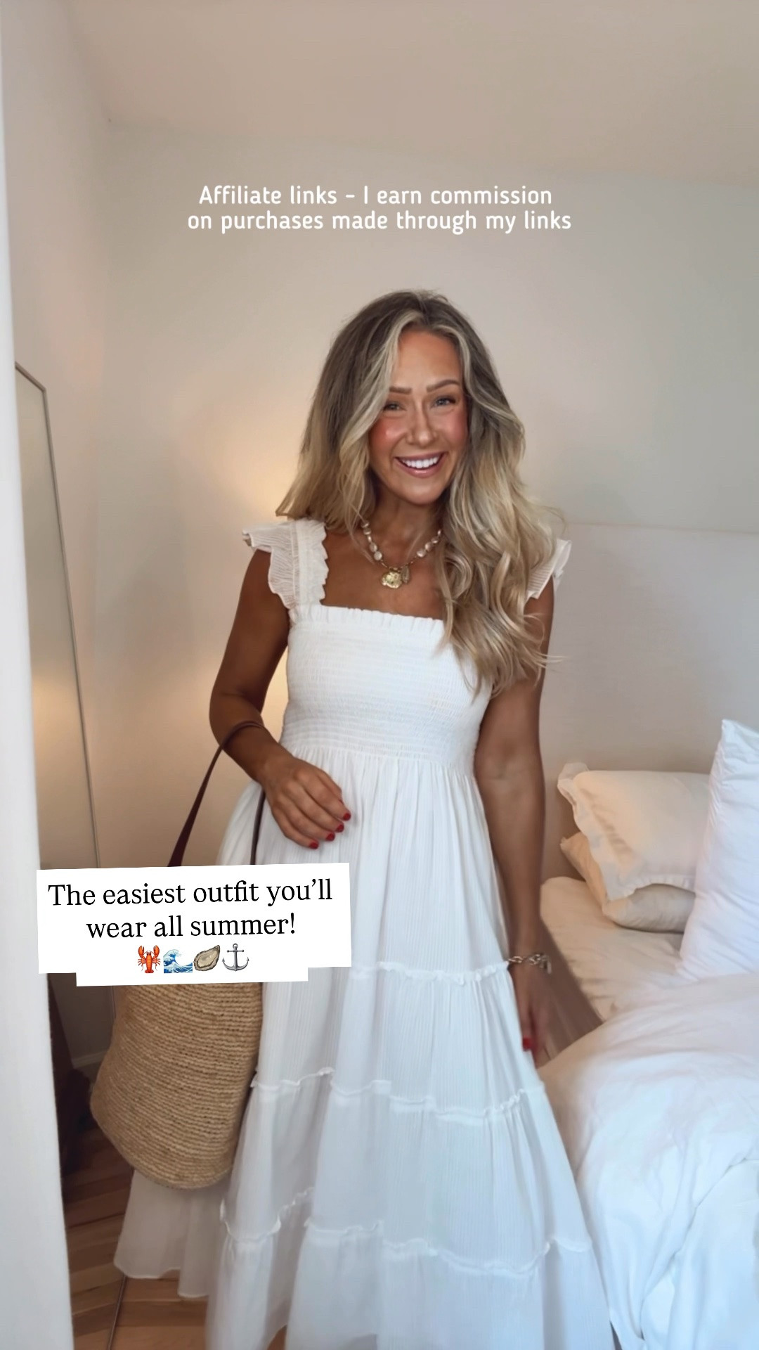 Affiliate links - I earn commission on purchases made through my links 

White summer dress