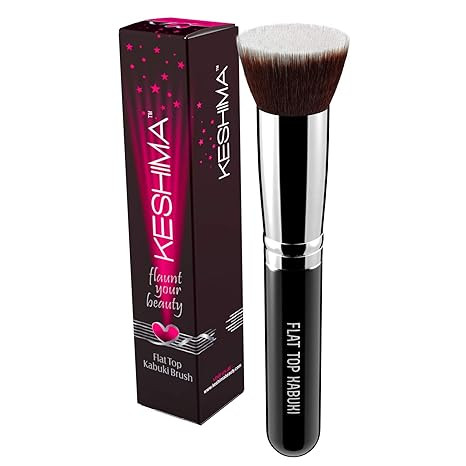 Flat Top Kabuki Foundation Brush By KESHIMA - Premium Makeup Brush for Liquid, Cream, and Powder ... | Amazon (US)