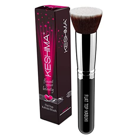 Flat Top Kabuki Foundation Brush By KESHIMA - Premium Makeup Brush for Liquid, Cream, and Powder ... | Amazon (US)