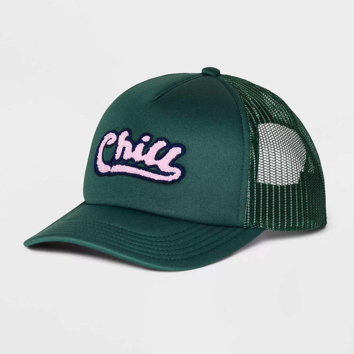 "Chill" Trucker Hat - Bioworld Dark Green | Target