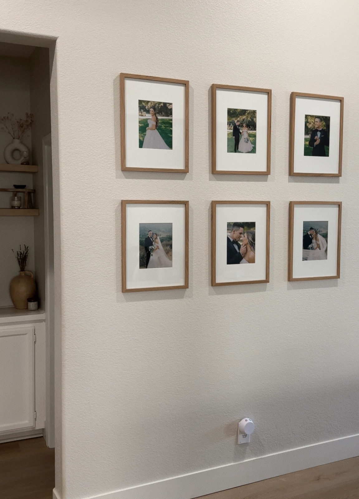 Photo gallery wall in our hallway, love these frames- they’ve been up for 4 years now🤎

#LTKFindsUnder50 #LTKHome