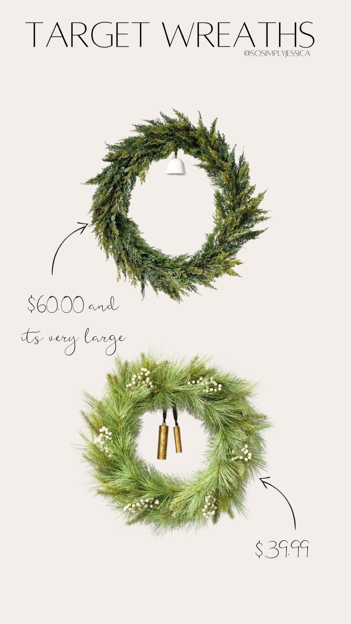 Christmas 
Wreath
Affordable
Target 

#LTKhome