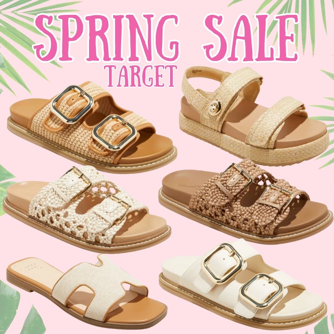 Spring sandal sale at Target! 🌸 These neutral, woven, and raffia-inspired sandals are perfect for warmer weather and super affordable! I’m loving the buckle and crochet details—so cute for everyday wear or vacation vibes! Shop them now before they sell out! 🔗

Spring break outfits spring break must-haves spring break essentials beach vacation outfits vacation packing list resort wear outfits beach trip must-haves warm weather wardrobe what to pack for vacation travel outfit ideas resort sandals poolside outfits cruise outfit ideas summer vacation fashion island vacation style neutral sandals raffia sandals woven sandals platform sandals chunky buckle sandals braided sandals crochet sandals strappy sandals beach sandals affordable spring shoes best travel sandals comfy sandals for travel vacation-ready shoes slide sandals casual everyday sandals sandals under $50 best spring sandals Target spring sale spring shoe sale sandals on sale vacation fashion deals best budget sandals spring break sales trending shoes on sale affordable resort wear discounted spring fashion best Target finds

#LTKSpringSale #LTKStyleTip #LTKSwim