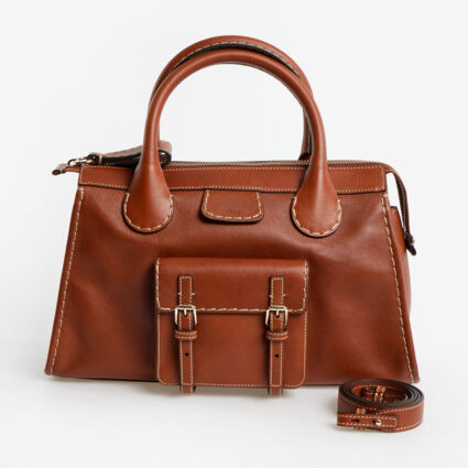 Deep Brown Satchel Handbag | TK Maxx