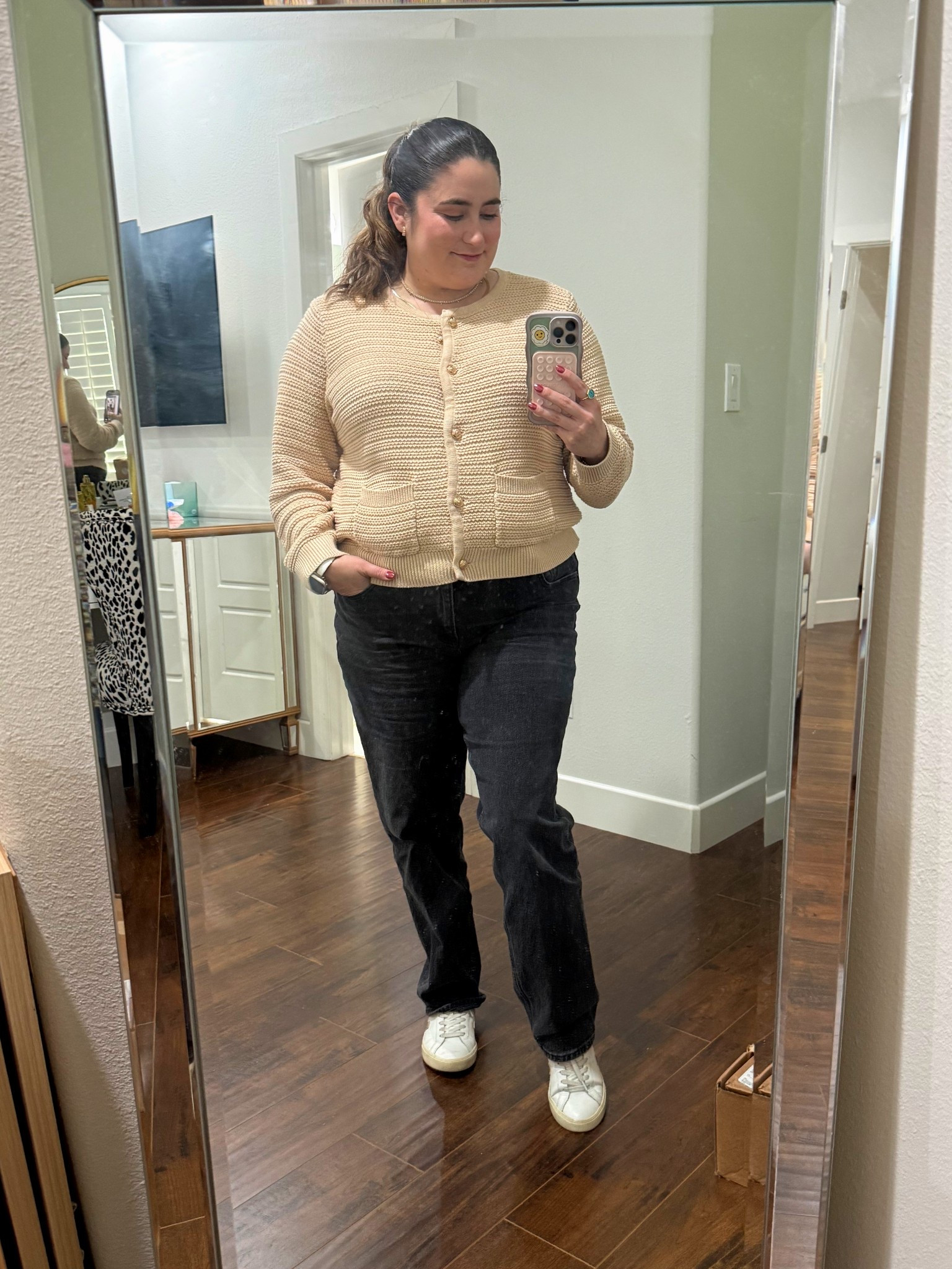 Some of my favorite pieces. This lady jacket and the 90s straight from Abercrombie are so easy to mix and match with other pieces we love! Teachers outfit, casual, mom outfit, comfy outfit

#LTKWorkwear #LTKdayinmylife #LTKMidsize