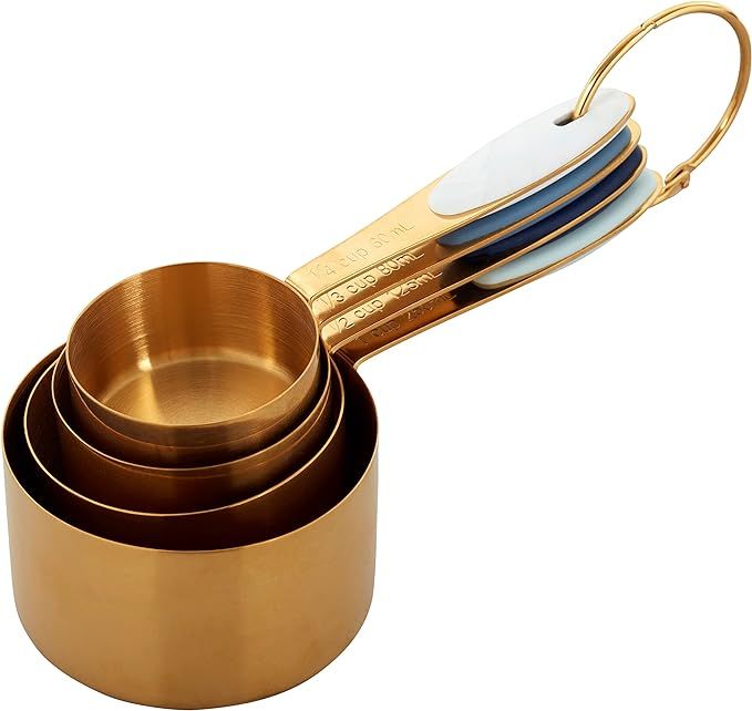Wilton Gold Measuring Cups - Add This Essential Tool Set to Your Kitchen for Measuring Dry Ingred... | Amazon (US)