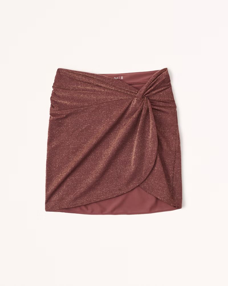 Shimmer Mini Skirt Sarong Coverup | Abercrombie & Fitch (US)