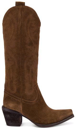 Rancher-K Boot in Brown Suede | Revolve Clothing (Global)