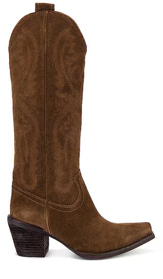 Rancher-K Boot in Brown Suede | Revolve Clothing (Global)