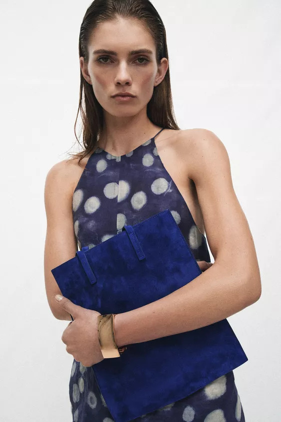 SUEDE TOTE BAG | Zara UK