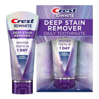 Crest 3D White Deep Stain Remover Enamel Strength Toothpaste - 2.1oz | Target
