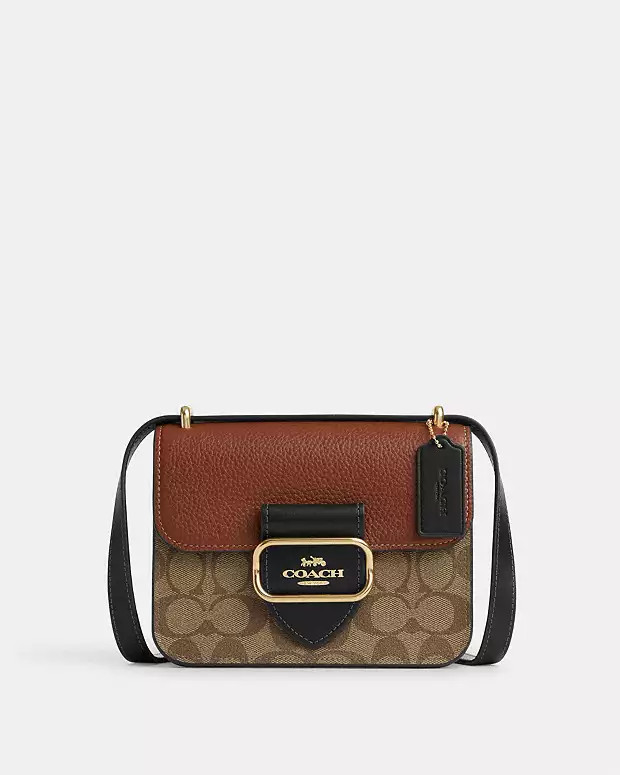 Morgan Square Crossbody Bag In Colorblock Signature Canvas | Coach Outlet US