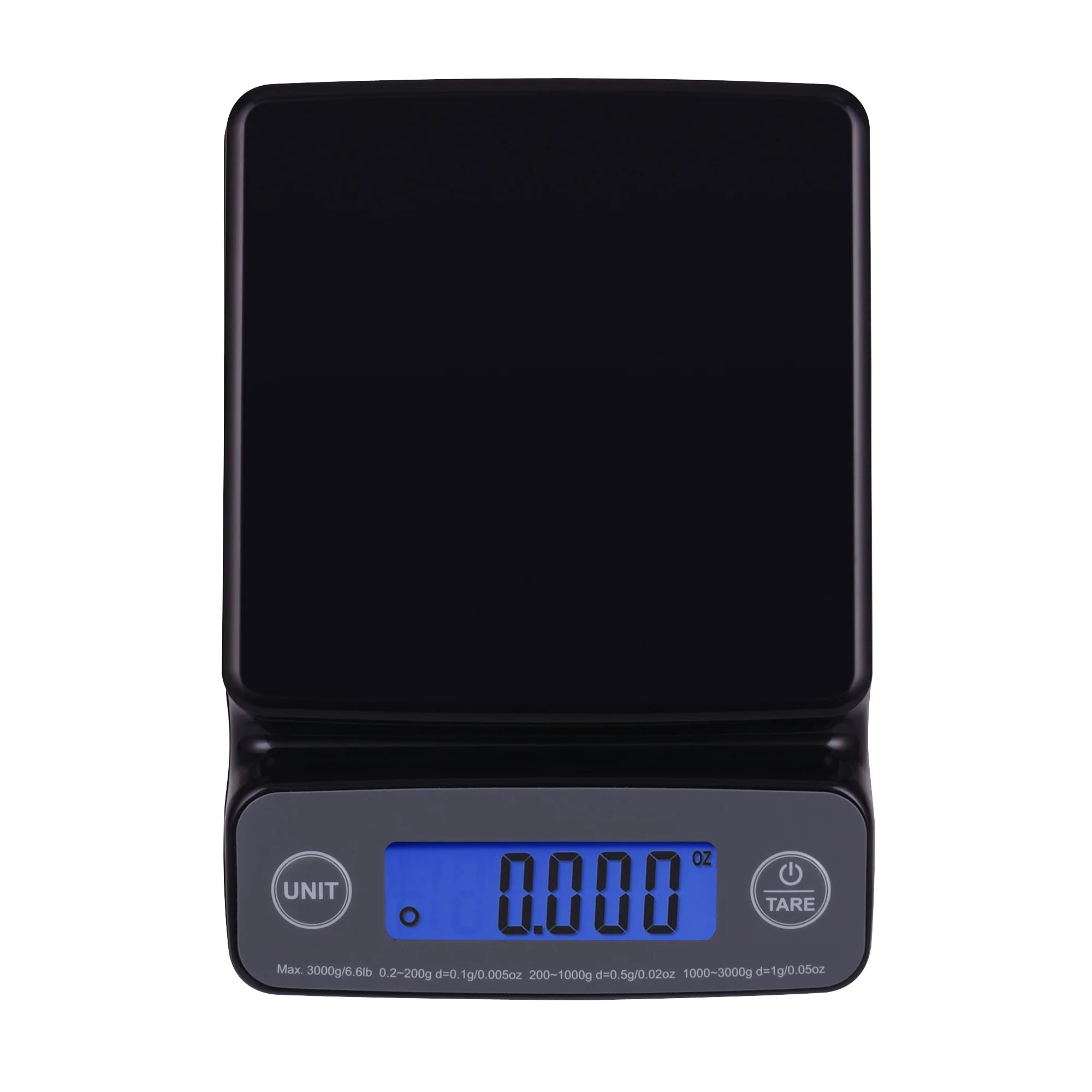 Mainstays 6LB High Precision Digital Kitchen Scale with Blue Backlit, Black | Walmart (US)