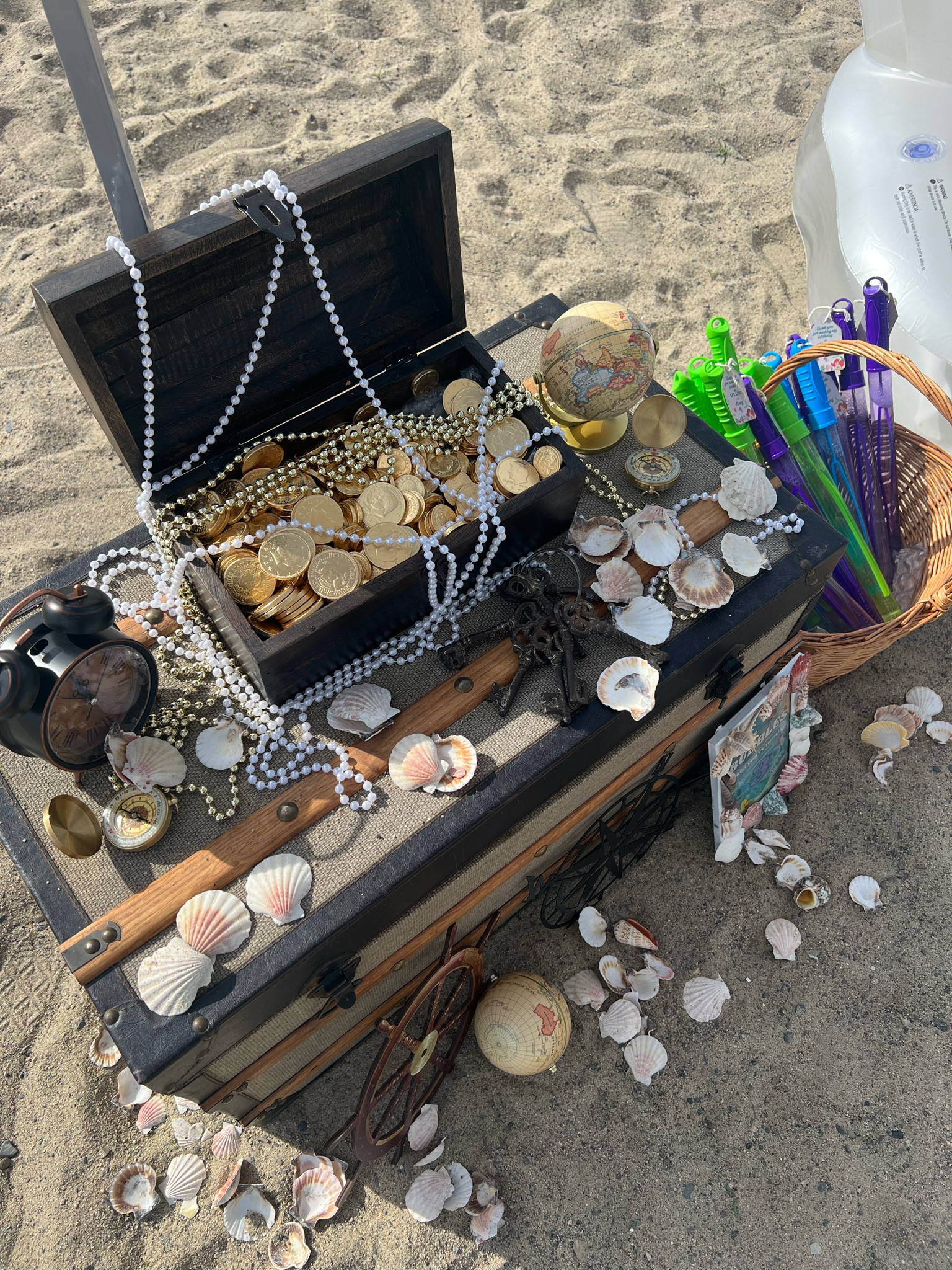 Part 2 of our mermaid party decor!! Linking as much as I can!! Paper plates and cups and utensils were bought at Party City and I can’t link them! Other things shown (treasure chests and gadgets like the clocks and compasses, we already had at home), and everything else was DIY 🧜🏼‍♀️🦀🌊🐚🐙🐠

#LTKparties #LTKfamily #LTKkids