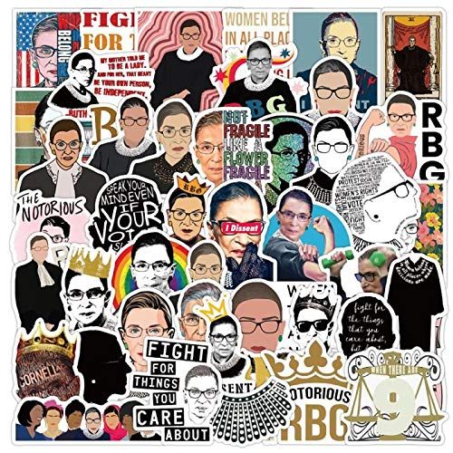 Ruth Bader Ginsburg 50 PCS I dissent, Fight for The Things You Care About Famous Quote Decal Stic... | Amazon (US)