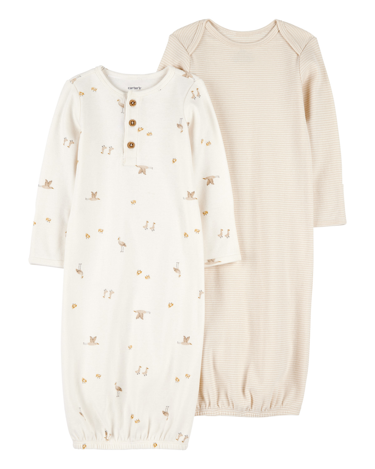 Baby 2-Pack Sleeper Gowns - Ivory/Tan(4.7)4.7 out of 5 Customer Rating | Carter's Inc