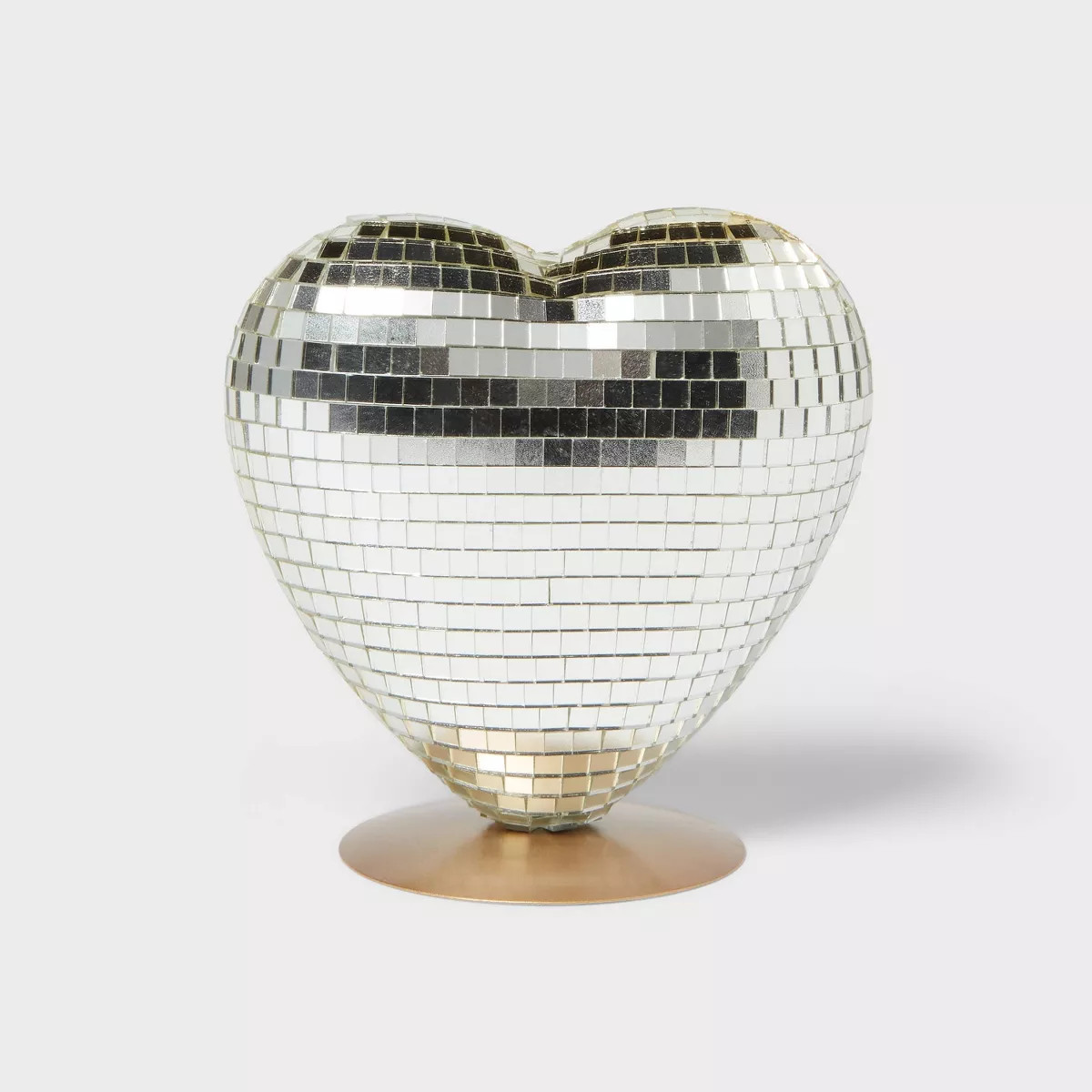 Heart Disco Ball Valentine's Day Decor Gold - Spritz™ | Target